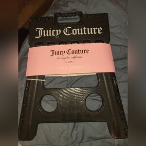 NWT juicy couture black & white step stool
